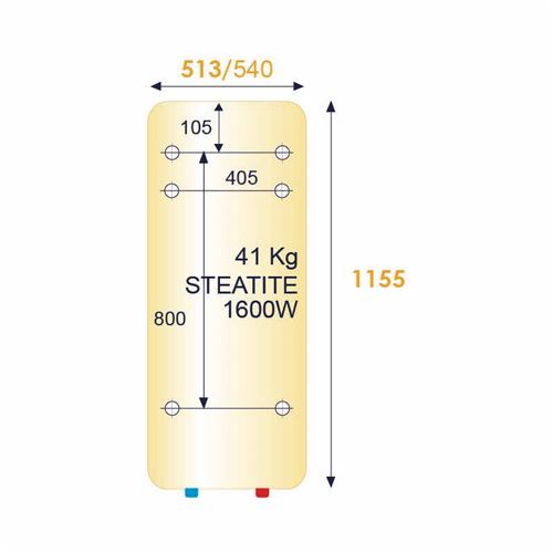THERMOR Chauffe-eau électrique Steatis 200L vertical mural standard