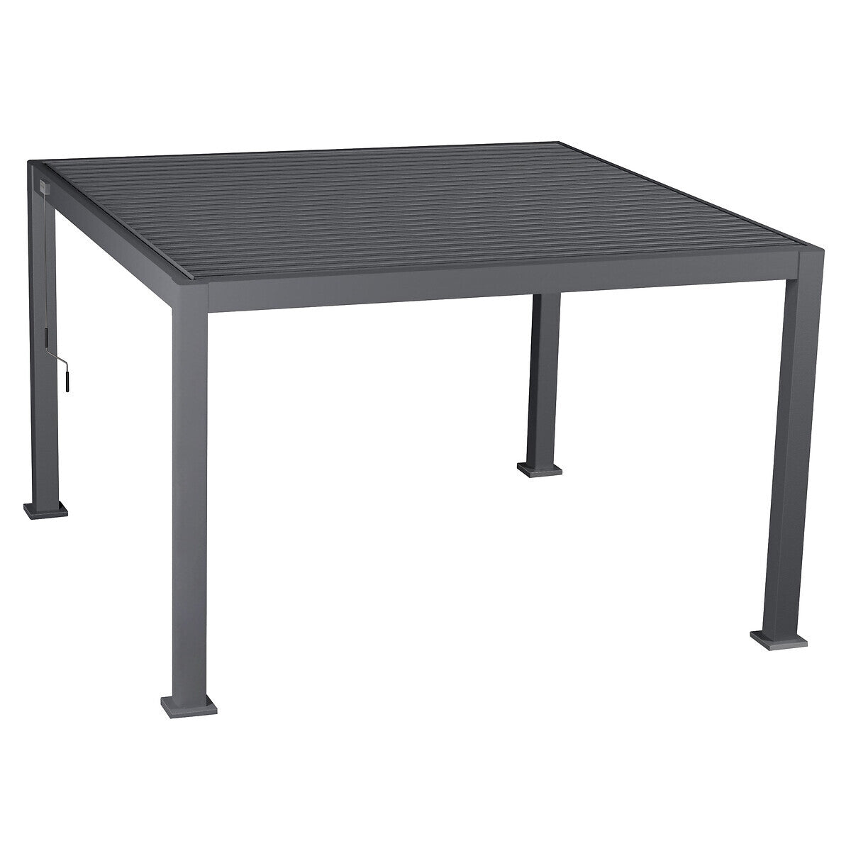 Pergola carrée 3,6x3,6m Evora Graphite Hespéride
