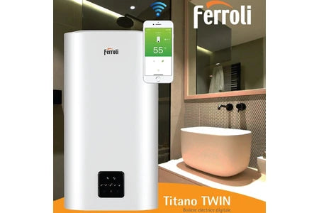 Chauffe-eau électrique plat Titano Twin 100 litres Ferroli