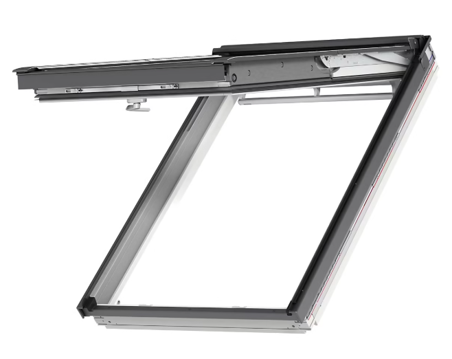 Fenêtre de toit à projection VELUX GPU MK04 0076 Polyuréthane blanc 78x98 cm