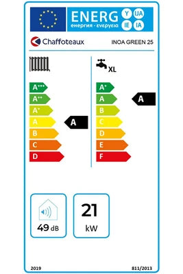 Chaudière Gaz Condensation Inoa Green Chaffoteaux 25 Kw Complète Avec Thermostat