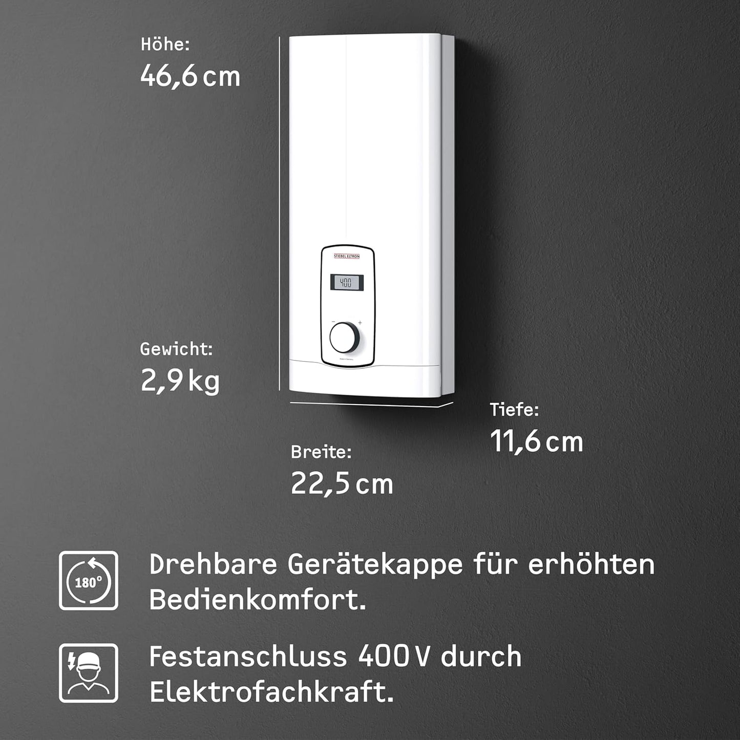 Stiebel Eltron DHB-E 18/21/24 LCD Chauffe-eau électronique 236745