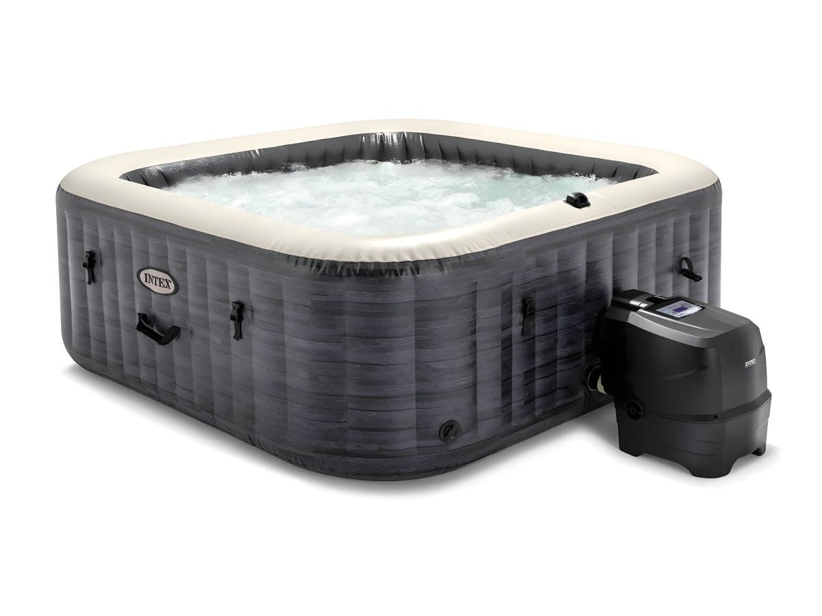 Spa gonflable Intex Spa gonflable Ardoise 173 173 71 cm 4 places Carré 28450EX