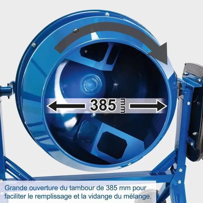 Bétonnière 125L MIX125 - Scheppach 550W
