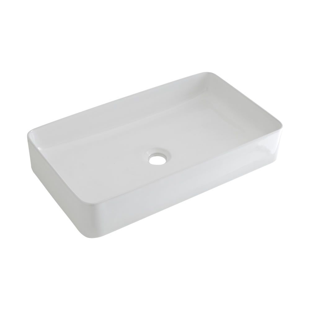 Hudson Reed Vasque à Poser Céramique Design Moderne Rectangulaire