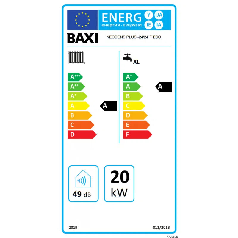 BAXI Chaudière à gaz naturel NEODENS PLUS 24/24F ECO