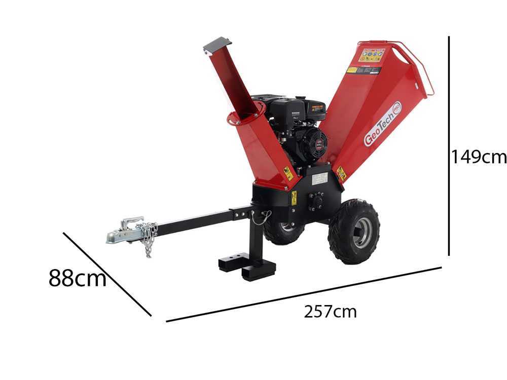 GeoTech-Pro GeoTech PCS 150L Broyeur de branches thermique Moteur Loncin 15 CV