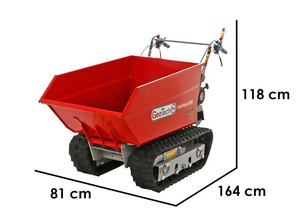 GeotechPro GeoPorter 630D Hydro Brouette à moteur sur chenille
