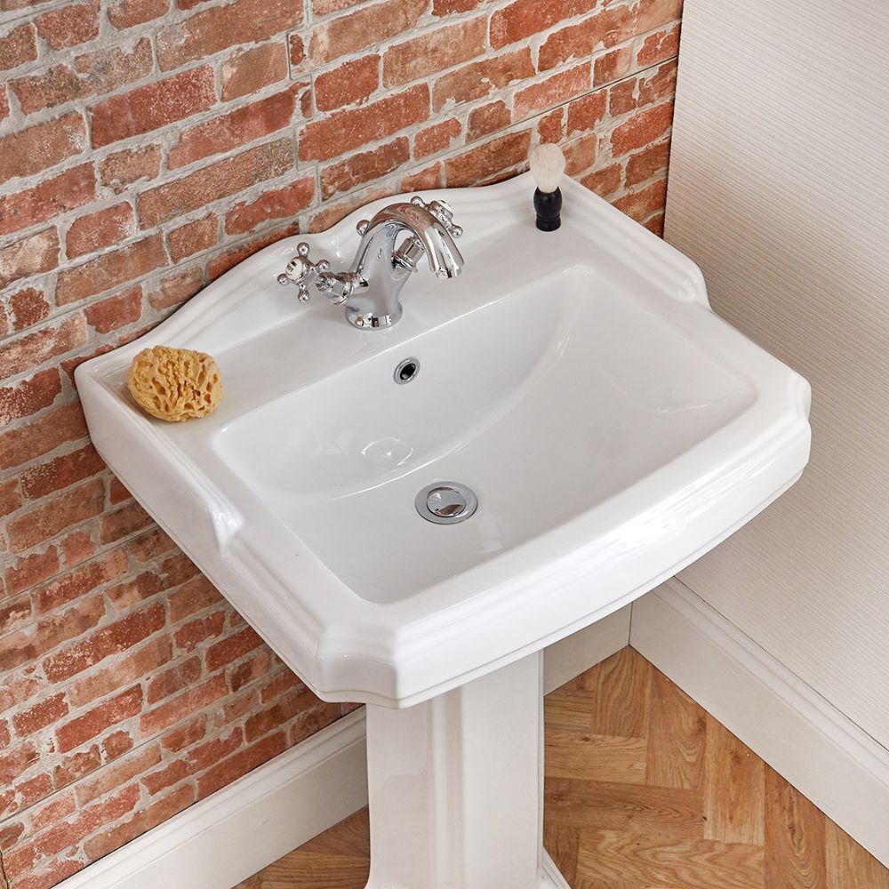 Lavabo sur Colonne Rétro 1 Trou