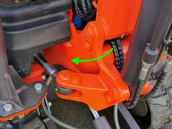 M100 Mini-pelle compacte 1T, Moteur Kubota 3 cylindres