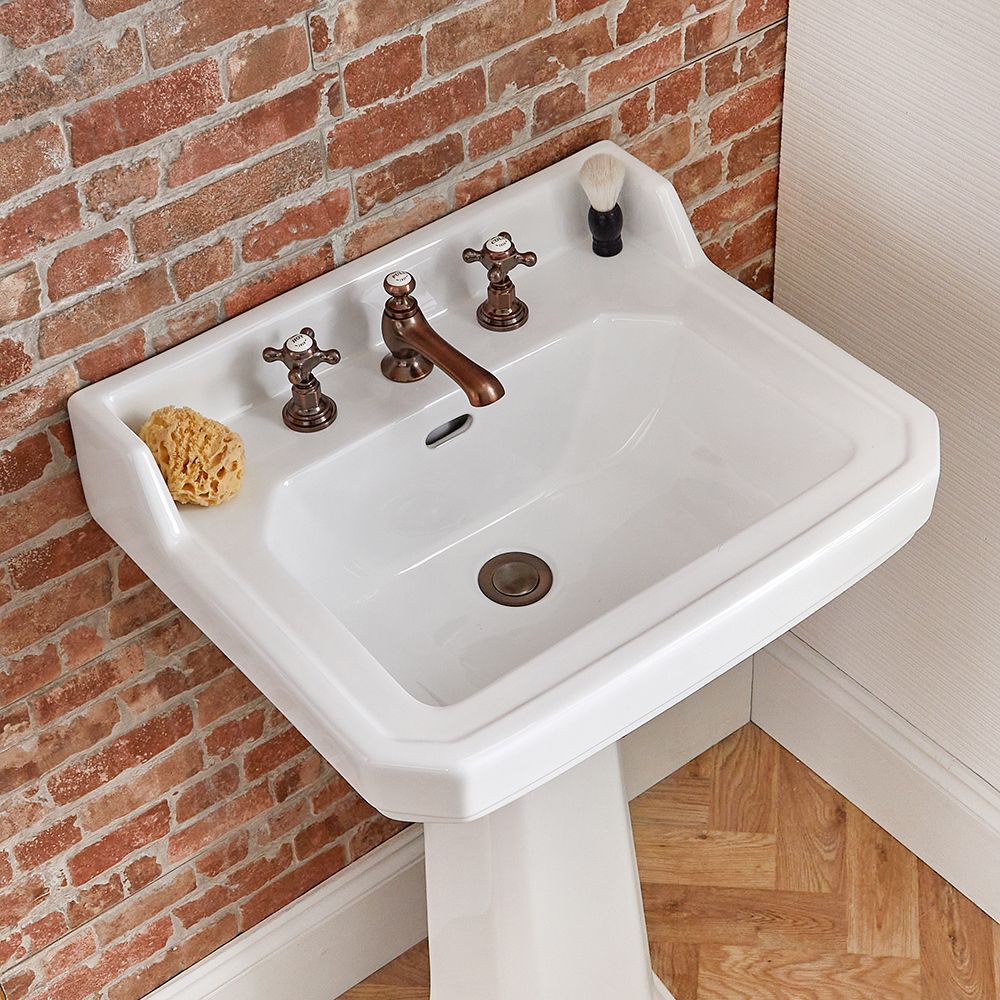 Hudson Reed Lavabo sur Colonne Rétro 3 Trous
