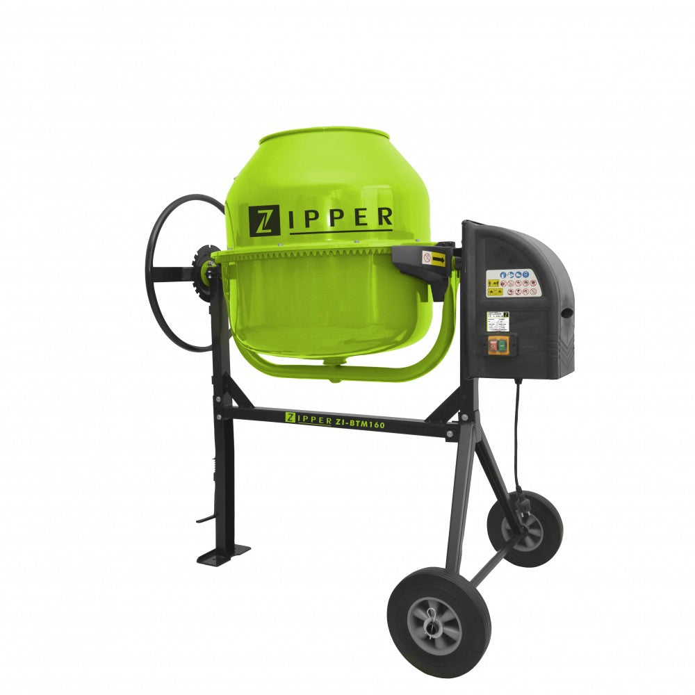 Bétonnière - ZIPPER - ZI-BTM180 - 800W - 180L - Construction robuste