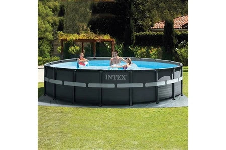 Piscine tubulaire Intex Piscine tubulaire - Ronde - Ultra XTR - 5.49 x 1.32 m - Accessoires Inclus - Gris