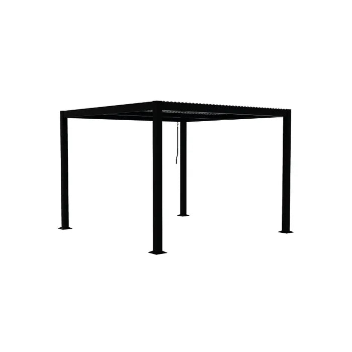 Concept Usine Pergola bioclimatique grise MILOS