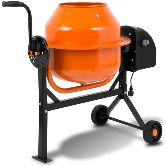 EBERTH 65L Bétonnière Électrique 220W Portable Châssis