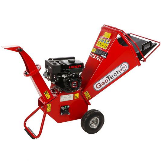 GeoTech-Pro PCS70L - Broyeur de branche thermique professionnel - Moteur Loncin 7 CV