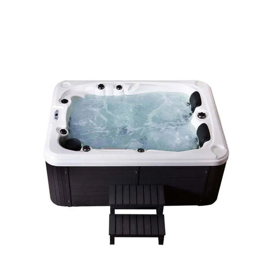 HOME DELUXE spa extérieur 'BEACH PLUS' >Version: Plus couverture thermique et escalier