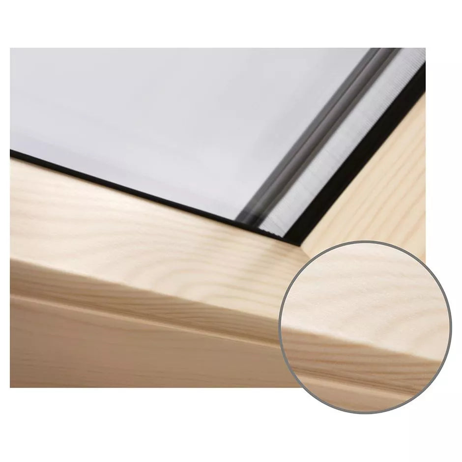 VELUX Fenêtre de toit à projection GPL 3084 Manuelle Bois clair vernis Alu ENERGIE 55 x 98 cm CK04