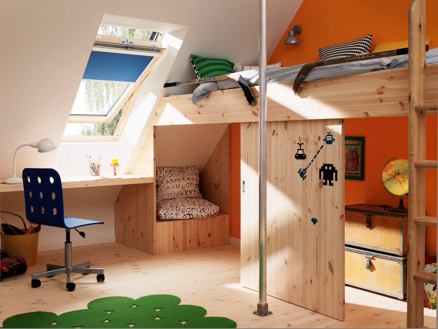 Fenêtre triple vitrage VELUX GLL CK02 1061 (55 × 78 cm) Finition bois massif